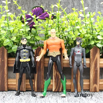 10pcs/set DC Comics Super Hero Superman Black Canary PVC Action Figure Collectible Model Toy 11cm KT3588