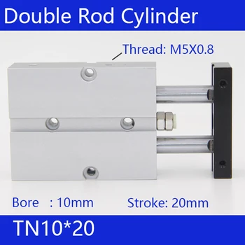 TN10*20 10mm Bore 20mm Stroke Compact Air Cylinders TN10X20-S Dual Action Air Pneumatic Cylinder
