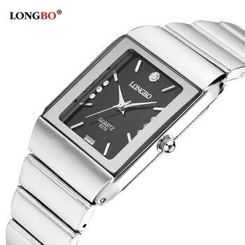 New Women Dress Watches Fashion Watches Men Luxury Brand Square Dial Fashion Casual Lover Couple Full Steep Strap Watches