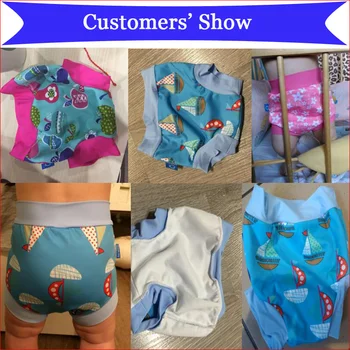 Leakproof Diapers for Swimming Reusable Nappies for Swim Nappy Swim Diaper Trunks Baby Swim Diapers for Boys Girl 6M-5T