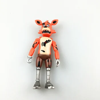 5 Pcs/set Five Nights At Freddy's Action Figure Toys 15cm Foxy Freddy Chica Freddy PVC model Dolls With LED Lights for kids gift