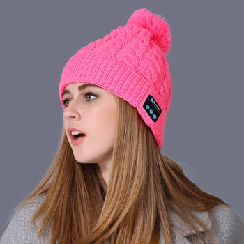 Fashion Bluetooth Music Caps Winter New Men Women Autumn Knitted Hat Headset Caps 2017 Youth Girls Hat Brand Beanies Skullies