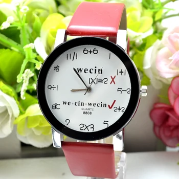 Wecin creative fashion men and women type neutral watch mathematical addition and subtraction
