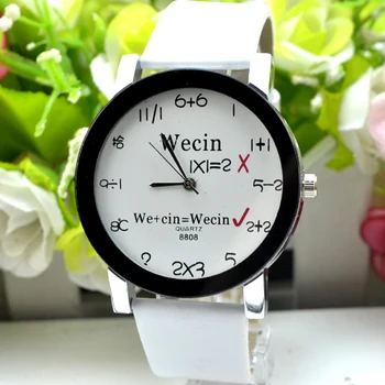 Wecin creative fashion men and women type neutral watch mathematical addition and subtraction