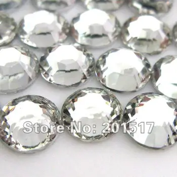 Crystal Clear #29 ss20 5mm Glitter Resin Rhinestones Flatback 3D Nail Art Beads Stick Drill Clothes Shoes DIY Design Decorations