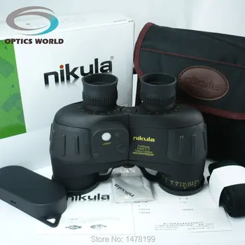 Genuine original Naval Nikula 7x50 w18 Rangefinder binoculars Waterproof nitrogen with Compass night vision nautical telescope