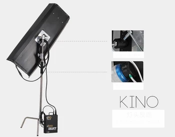 2 kit 4ft 4bank 75W KINOFLO Cool Lights Fluorescent Studio Light +ballast As Kinoflo+tubes+flycase+c-stand
