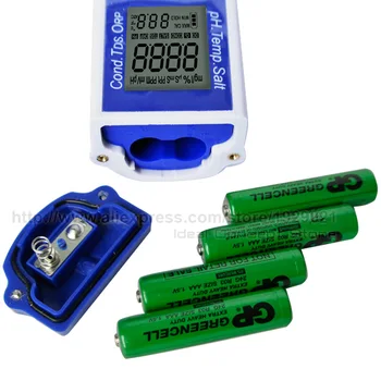 Digital Pen Tester pH EC TDS Salinity Temperature Water Quality 6-in-1 Meter