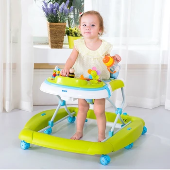 Children Baby Rocking Horse Baby Walker Multifunctional Anti Roll Over Baby First Walk Learning Car Music Walker C01