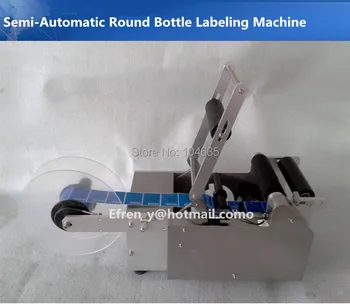 Warranty Stainless Steel Semi-automatic Round Bottle Labeling Machine Labeler MT-50,Packaging Machine Label Equipment