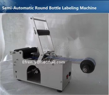 Warranty Stainless Steel Semi-automatic Round Bottle Labeling Machine Labeler MT-50,Packaging Machine Label Equipment