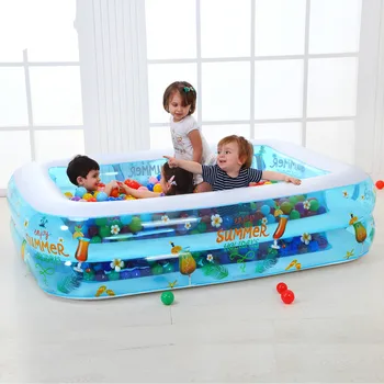 Thicker version deluxe edition 2 meters large family luxury inflatable swimming pool game pool children's play pool