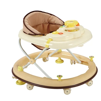 Multifunctional Baby Walker Light Weight Baby Walking Learning Car Anti Rollover Safety Folding Music Box Toddler Walker