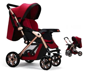 Fashion Star Twin Stroller Portable Shockproof Baby Pram Can sit Lying Folding Strollers for baby