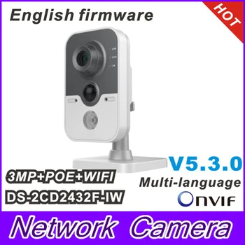 DS-2CD2432F-IW 3MP w/POE IP network camera Built-in microphone DWDR & 3D DNR & BLC Wi-Fi DS-2CD2432F-I (w)