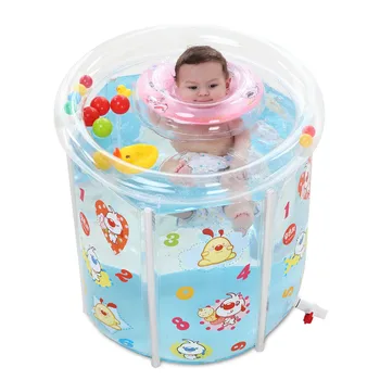 Thickened Swimming Pool Folding Eco-friendly PVC Transparent Infant Swimming Pool Children's Playing Game Pool