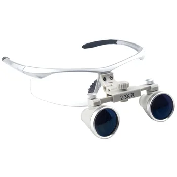 Spark 2.3X Magnification 360-460mm Dental Loupes Surgical Jeweler Loupes Glasses BP Sports Frame with LED Head Light