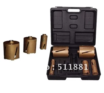 Box of NCCTEC DRY Diamond Core Drill Bits set | including 11pcs of DRY drill bits and accessories
