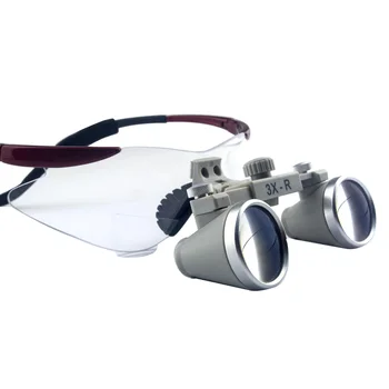 3.0 X Dental Medical Loupes Optical Glasses 360-460mm Working Distance with Dual Shot and Better Optical Coating