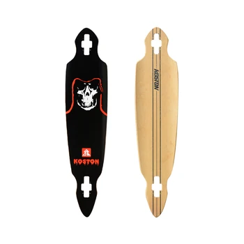 KOSTON pro longboard deck with 8ply hard rock canadian maple hot air pressed, popular long skateboard decks for cruising