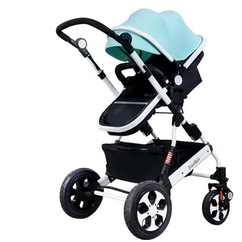 2017 Hot Sell Baby Stroller High Landscape Shockproof Folding Baby Car Aluminum Prams and Pushchairs for Newborns