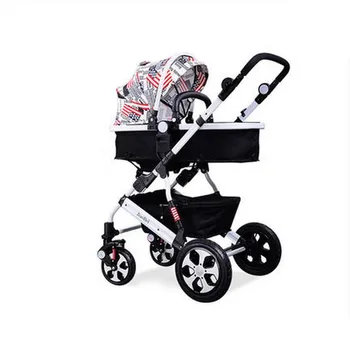 2017 Hot Sell Baby Stroller High Landscape Shockproof Folding Baby Car Aluminum Prams and Pushchairs for Newborns