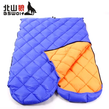 BSwolf outdoor Envelope ultralight duck down sleeping bag camping adult long, wide duck lunch specials 400g,600g