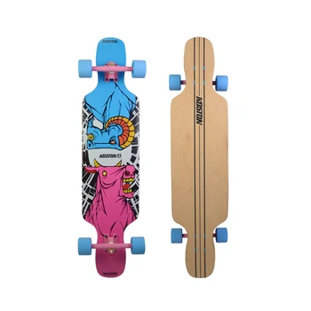 KOSTON pro carving style longboard completes with 8ply canada maple, popular long skateboard completed set for city cruising