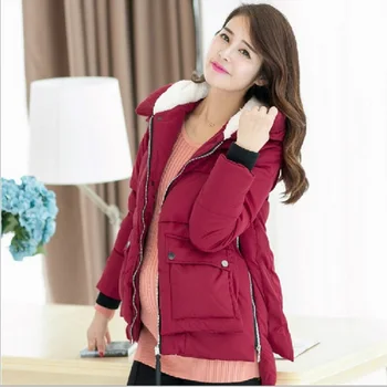New Winter Maternity Coat Casual Maternity Warm Clothing down Jacket For Pregnant Women outerwear overcoat cotton down filler