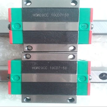2pcs original Hiwin HGR20-1800mm and 4pcs HGH20CA narrow blocks for cnc