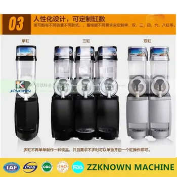 Hot type triple cylinder slush machine cold drink machine,fruit juice dispenser beverage Cool beverage maker