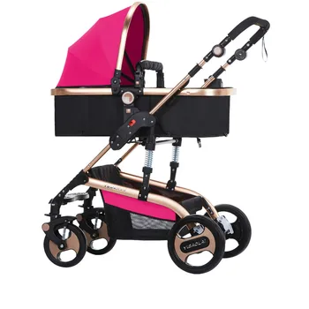 New Fashion Baby Stroller Portable Sunshade Baby Car High Landscape Universal Shockproof Folding Baby pram