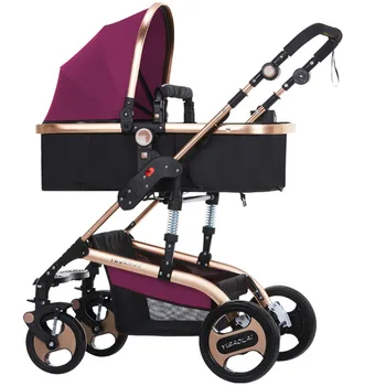 New Fashion Baby Stroller Portable Sunshade Baby Car High Landscape Universal Shockproof Folding Baby pram