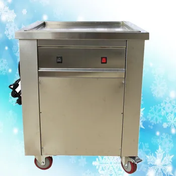50CM*50CM single square pan fried ice cream roll machine ,1500W fried ice cream machine,R22 fried ice roll pan machine