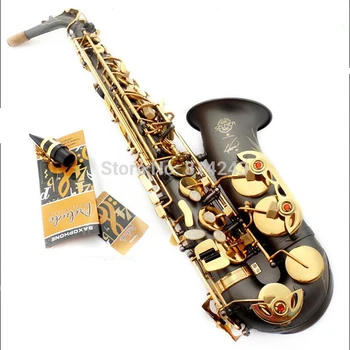 Selmer Eb Alto Saxophone Reference 54  France Henri Falling E Sax Gold-Bonded Grind Arenaceous Black Body