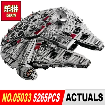 LEPIN 05033 5265Pcs Star Wars Ultimate Collector's Millennium Falcon Model Building Kit Blocks Bricks Toy Gift Compatible 10179