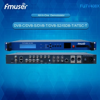 FUTV408X HD IRD(1 DVB-C/S/T/S2,ISDB-T,ATSC-T RF Input,1 ASI IP In,2 ASI 1 IP Output,HDMI SDI CVBS XLR Out)with Live Screen