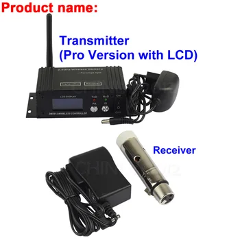 2.4G ISM DMX512 Wireless Female XLR Receiver LED Lighting Communication distance 400M for Stage PAR Party Light