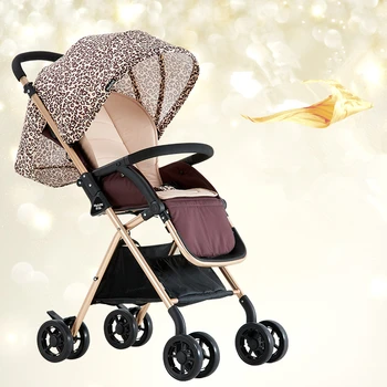 2017 Fashion Baby Stroller High Landscape Baby Car Super Light Weight Baby Trolley Folding Can sit Lying Prams for Newborns