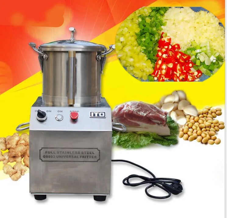 3L stainless steel universal fritter ,commercial use mincing machine,High-speed meatballs beater,Garlic minced meat chopper
