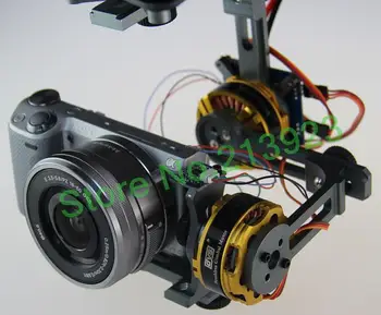 DYS Brushless 2 Axis Gimbal Kit + 4108 Brushless Motor + Controller For Sony NEX ILDC Camera Photography FPV
