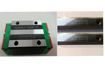 2pcs original Hiwin linear rail HGR25-1400mm and 4pcs HGH25CA narrow blocks for cnc