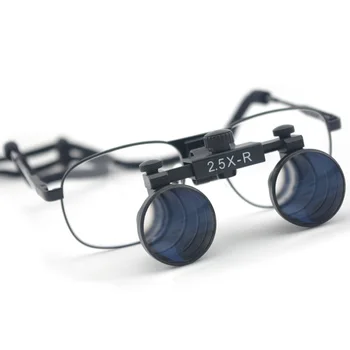 2.5X 360-460mm Magnifier Dental Loupes Glasses Dentist Surgical Medical Binocular Optical Metal Frame Magnification Glasses