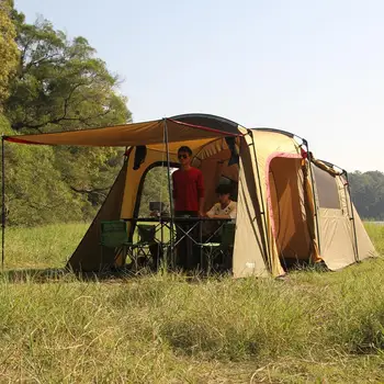 Large outdoor tents and 4-8 double tent camping the wild proof camping tents two room and one living room