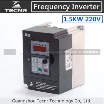 1.5KW VFD inverter 220V input 1PH output 3PH frequency inverter spindle motor driver