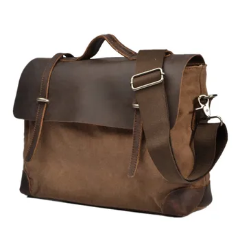 Men Messenger Bags Military Vintage Canvas Crossbody Bags Laptop Satchel Designer Handbags Shoulder Bags Casual Travel Bags