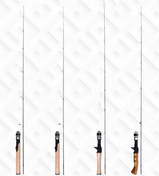 Super Light Fishing Rod 2 Section 1.68m Spinning Casting Lure Rod Power UL