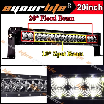 Eyourlife 20/22 inch 105w 12v led bar 24v offroad work light bar for atv off road polaris rzr truck barra 4x4 truck 99