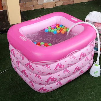 Promotion Thicker Version Deluxe Edition Baby Swimming Pool Inflatable Play Water Pool Children's Play Game Pool