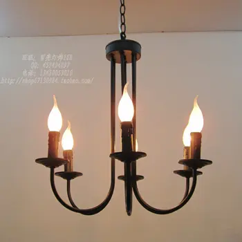 Multiple Chandelier Lights Fashion 6 antique candle meal living room lights bedroom lamp LAMP ZZP